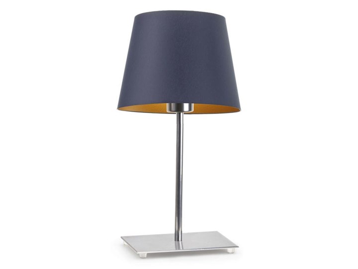 LAMPKA DO SALONU MIKKA STOŻEK GOLDEN Wysokość 39 cm Lampa z abażurem Kolor Złoty Stal Chrom Styl Nowoczesny