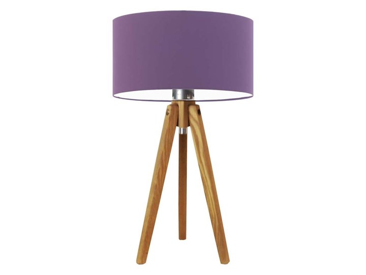 LAMPKA DO POKOJU DZIECKA FORNA WALEC CLASSIC Wysokość 50 cm Lampa z abażurem Drewno Styl Nowoczesny