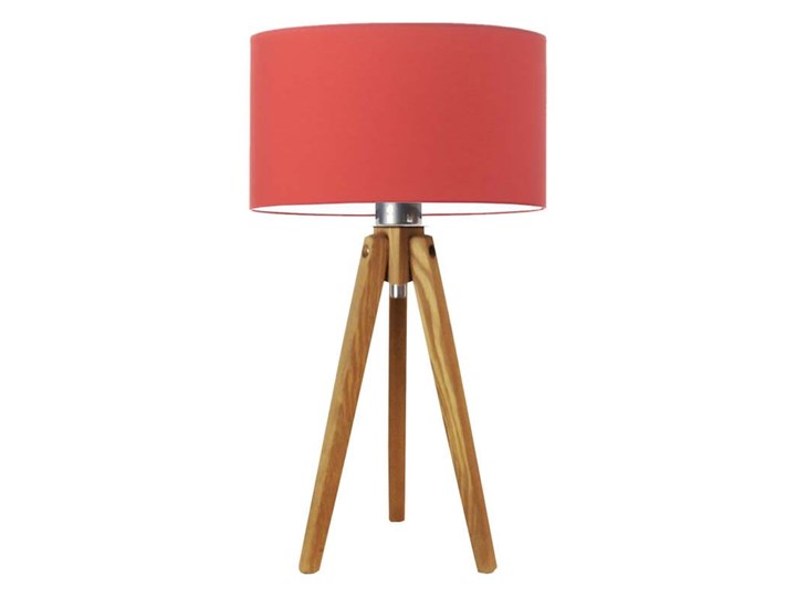 LAMPKA DO POKOJU DZIECKA FORNA WALEC CLASSIC Wysokość 50 cm Drewno Lampa z abażurem Styl Nowoczesny