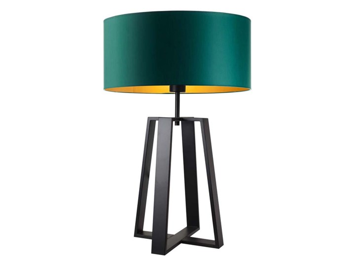 LAMPKA DO SYPIALNI BELTO WALEC GOLDEN Wysokość 50 cm Lampa z abażurem Drewno Pomieszczenie Sypialnia