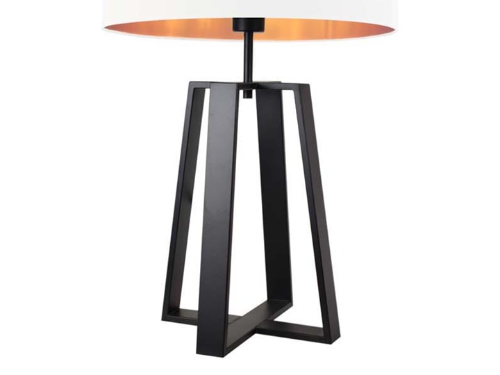 LAMPKA DO SYPIALNI BELTO WALEC GOLDEN Drewno Lampa z abażurem Wysokość 50 cm Styl Nowoczesny