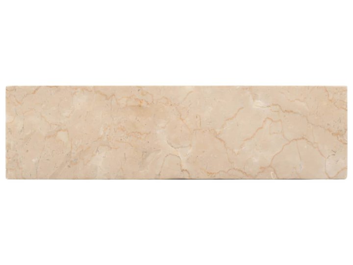vidaXL Umywalka, 45 x 30 x 12 cm, marmurowa, kremowa Szerokość 45 cm Prostokątne Kolor Beżowy