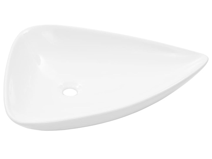vidaXL Umywalka ceramiczna, trójkątna, 645 x 455 x 115 mm, biała Asymetryczne Szerokość 45 cm Szkło Ceramika Szerokość 65 cm Kolor Biały Kategoria Umywalki
