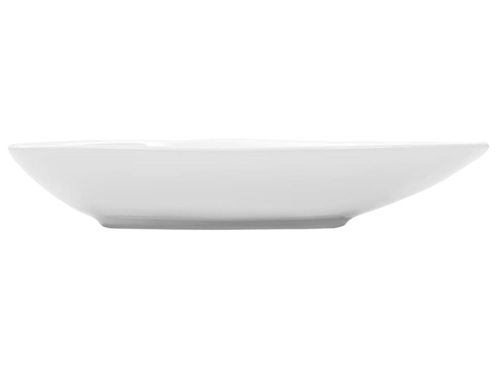 vidaXL Umywalka ceramiczna, trójkątna, 645 x 455 x 115 mm, biała Szerokość 45 cm Szkło Szerokość 65 cm Asymetryczne Ceramika Kolor Biały