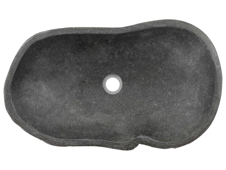 vidaXL Umywalka z kamienia rzecznego, owalna, 60-70 cm