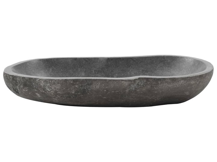 vidaXL Umywalka z kamienia rzecznego, owalna, 60-70 cm Owalne Szerokość 45 cm Kamień naturalny Szerokość 60 cm Kategoria Umywalki