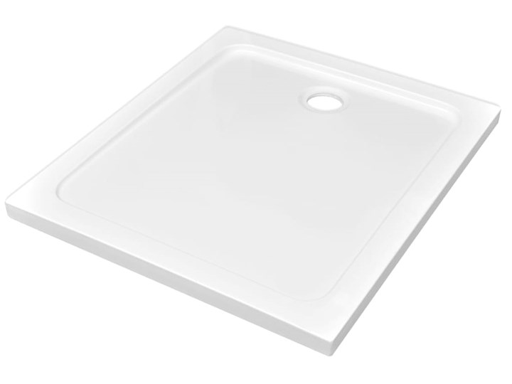 vidaXL Brodzik prysznicowy prostokątny, ABS, biały, 80 x 90 cm Wymiary 80x90 cm