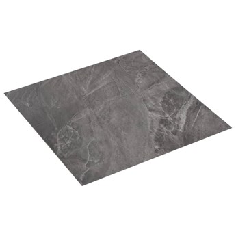 vidaXL Samoprzylepne panele podłogowe z PVC, 5,11 m², czarne ze wzorem