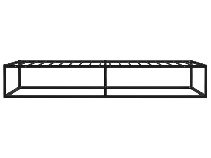 vidaXL Rama łóżka, czarna, metalowa, 90 x 200 cm Łóżko metalowe Kategoria Łóżka do sypialni