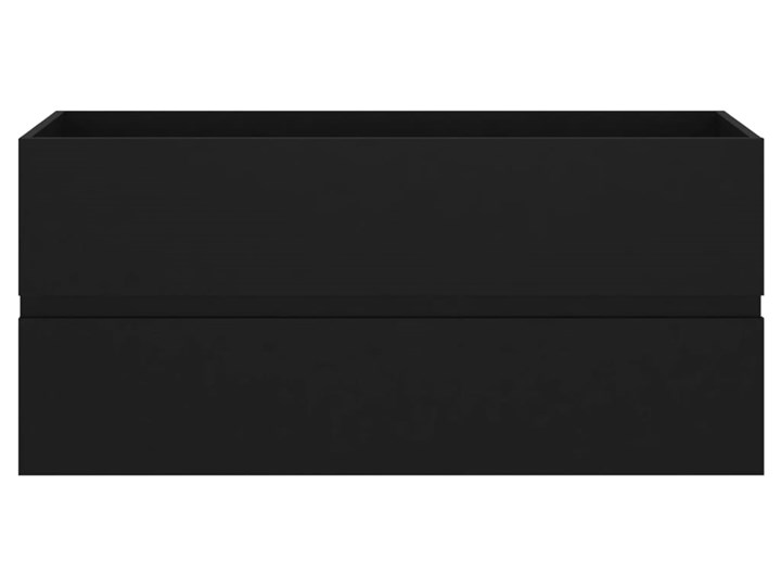 vidaXL Szafka pod umywalkę, czarna, 100x38,5x45 cm, płyta wiórowa Płyta MDF Kolor Czarny Płyta stolarska Rodzaj frontu Szuflady