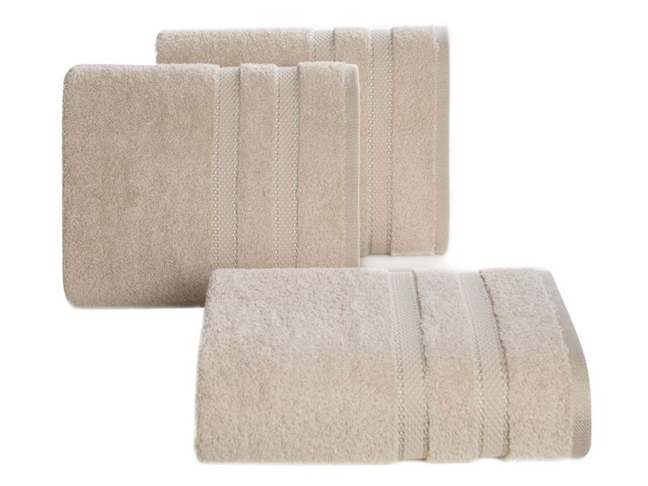 Ręcznik bawełniany beżowy R164-02 70x140 cm 50x90 cm Bawełna Kategoria Ręczniki