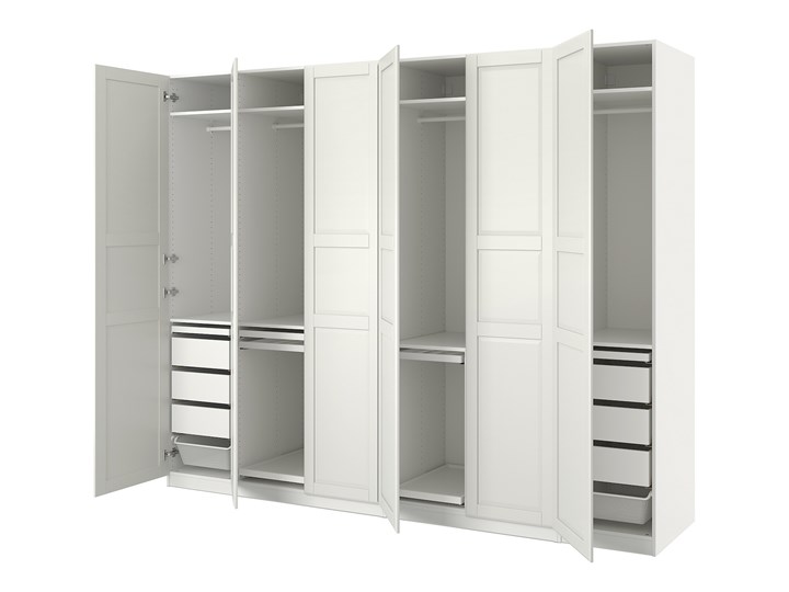 IKEA PAX / TYSSEDAL Kombinacja szafy, biały/biały, 300x60x236 cm
