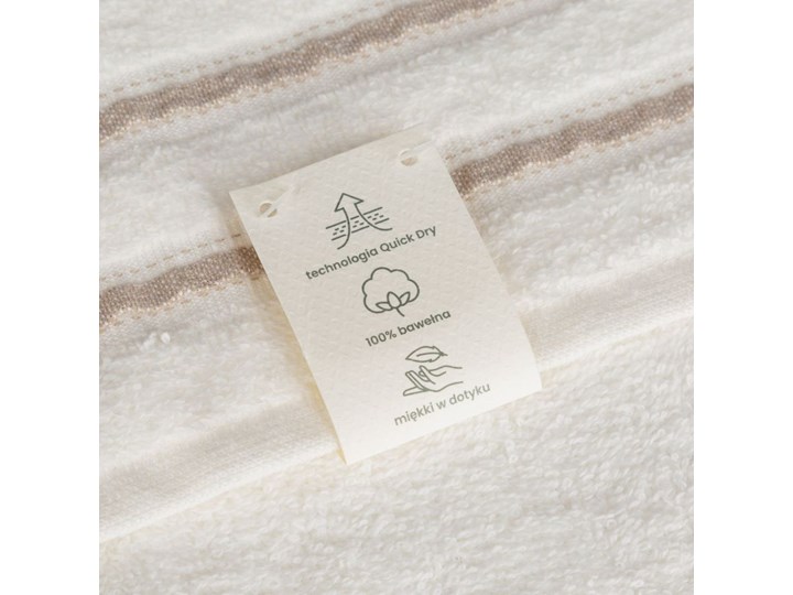 Ręcznik szybkoschnący kremowy R165-01 50x90 cm 70x140 cm Bawełna 30x50 cm Kolor Beżowy