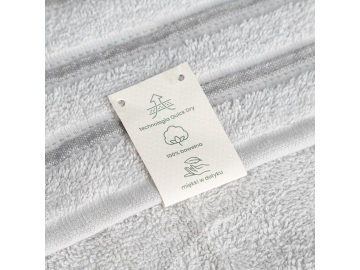 Ręcznik szybkoschnący srebrny R165-03 50x90 cm Bawełna Kategoria Ręczniki 70x140 cm 30x50 cm Kolor Szary