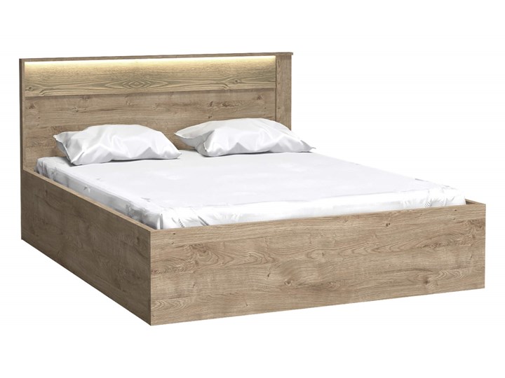 Łóżko N-17 NATURAL dąb RIBBECK Łóżko drewniane Kategoria Łóżka do sypialni Drewno Styl Nowoczesny