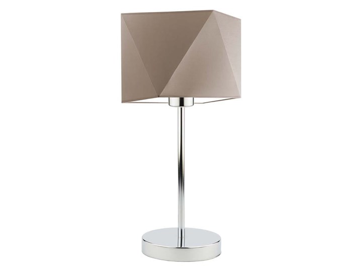 LAMPKA DO BIURA BERMI DIAMENT CLASSIC Wysokość 43 cm Stal Chrom Lampa z abażurem Pomieszczenie Salon