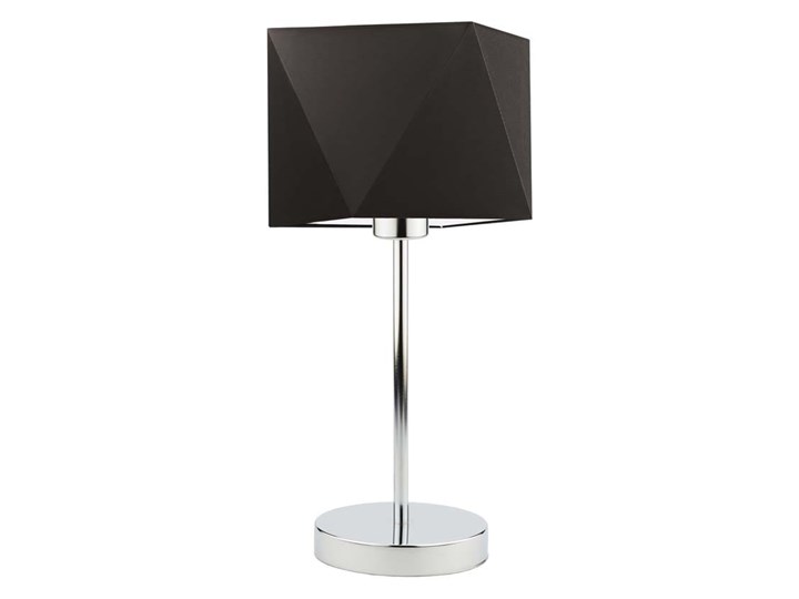 LAMPKA DO BIURA BERMI DIAMENT CLASSIC Stal Chrom Lampa z abażurem Wysokość 43 cm Pomieszczenie Salon