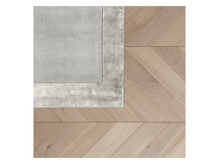 Dywan Ascot Silver Cloudy (120 x 170 cm) The Homecept Dywany Wiskoza 120x170 cm Wełna Kolor Srebrny