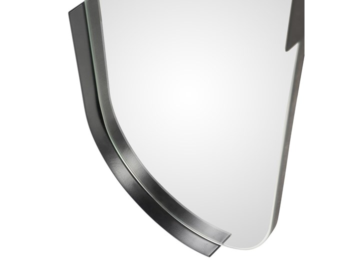 Lustro Wilora 25x76cm owalne w czarnej ramie The Homecept Kolor Czarny