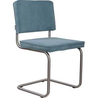 Krzesło Ridge Brushed Rib niebieskie 48x85x50
