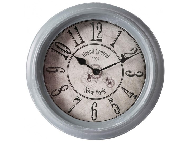Zegar ścienny metalowy wiszący industrialny retro vintage okrągły loft 35 cm kod: O-569291