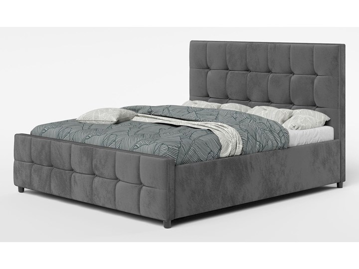 Łóżko tapicerowane 160x200 GLD015 kolor do wyboru Metal Łóżko pikowane Drewno Tkanina Kolor Szary Kategoria Łóżka do sypialni