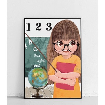 Nauczycielka - plakat dla dzieci