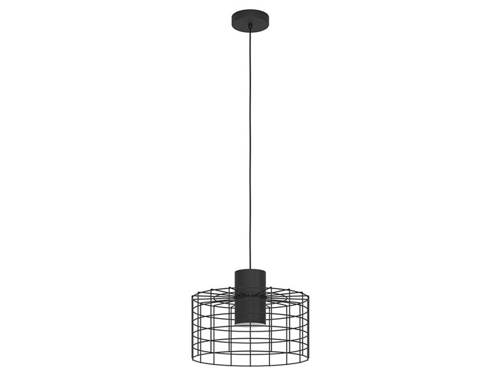 Eglo 43627 - Żyrandol na lince MILLIGAN 1xE27/40W/230V śr. 38 cm czarny Metal Kategoria Lampy wiszące