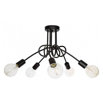 Lampa do pokoju dziecka czarna w stylu loft Edison 5