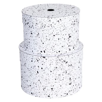 Zestaw 2 czarno-białych pudełek Bigso Box of Sweden Splash