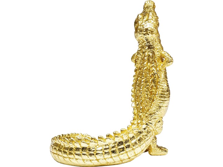 Figurka dekoracyjna Alligator 30x39 cm złota Kategoria Figury i rzeźby