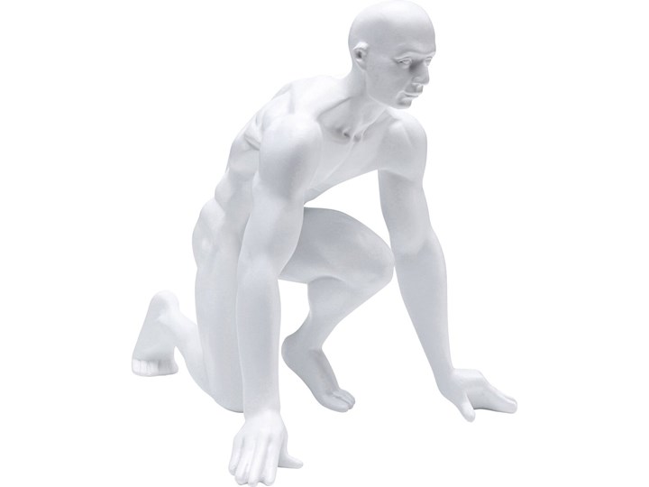 Figurka dekoracyjna Runner 23x25 cm biała Kolor Biały Kategoria Figury i rzeźby