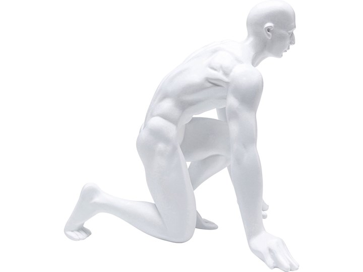 Figurka dekoracyjna Runner 23x25 cm biała Kategoria Figury i rzeźby Kolor Biały
