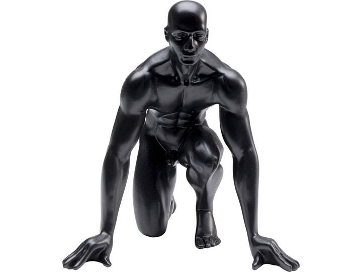 Figurka dekoracyjna Runner 23x25 cm czarna Kategoria Figury i rzeźby