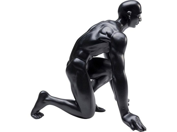 Figurka dekoracyjna Runner 23x25 cm czarna Kolor Czarny Kategoria Figury i rzeźby