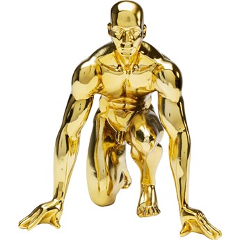 Figurka dekoracyjna złota biegacz 23x23 cm
