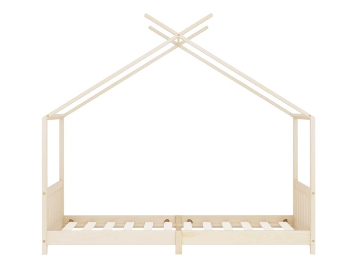 vidaXL Rama łóżka dziecięcego, lite drewno sosnowe, 70 x 140 cm Domki Rozmiar materaca 70x140 cm Płyta MDF Kategoria Łóżka dla dzieci