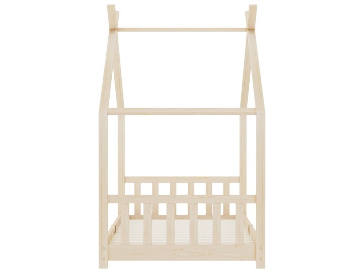 vidaXL Rama łóżka dziecięcego, lite drewno sosnowe, 70 x 140 cm Płyta MDF Rozmiar materaca 70x140 cm Domki Kategoria Łóżka dla dzieci