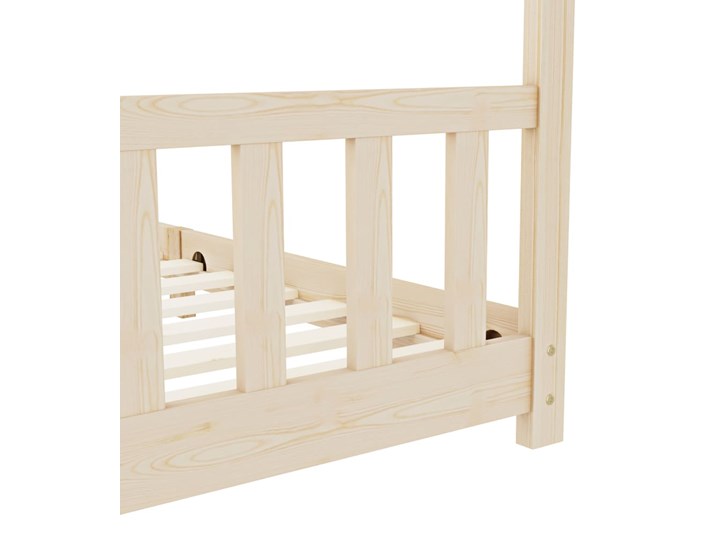 vidaXL Rama łóżka dziecięcego, lite drewno sosnowe, 80 x 160 cm Domki Płyta MDF Kategoria Łóżka dla dzieci