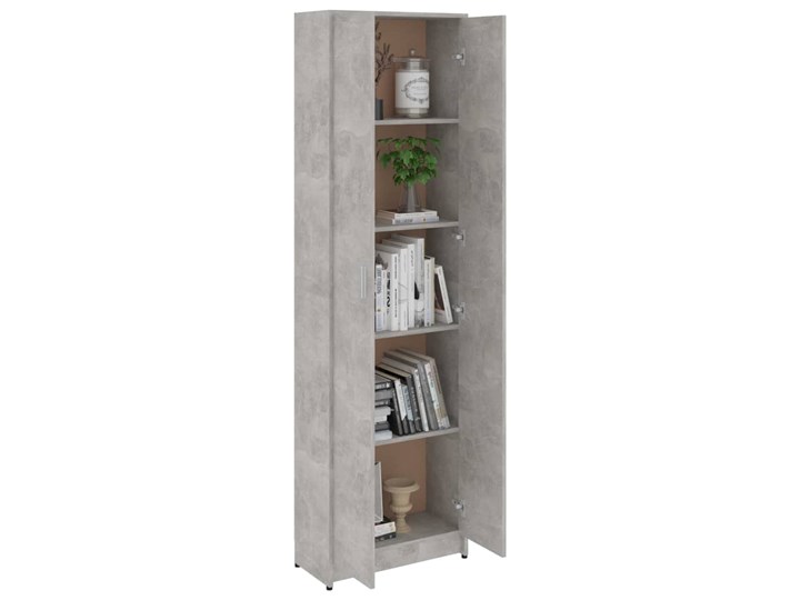 vidaXL Szafa do przedpokoju, szarość betonu, 55x25x189 cm, płyta Płyta MDF Głębokość 25 cm Szerokość 55 cm Kategoria Szafy do garderoby