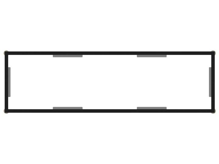 vidaXL Stolik konsolowy, przezroczysty, 120x35x75 cm, szkło hartowane Szerokość 120 cm Stal nierdzewna Z półką Wysokość 120 cm Głębokość 35 cm Kategoria Konsole