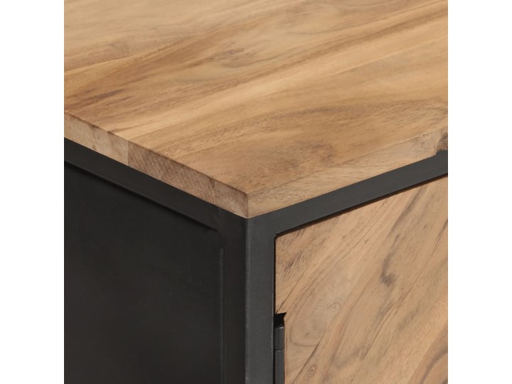 vidaXL Szafka, 120x30x75 cm, lite drewno akacjowe Szerokość 120 cm Głębokość 30 cm Metal Uniwersalne Stojące Pomieszczenie Salon