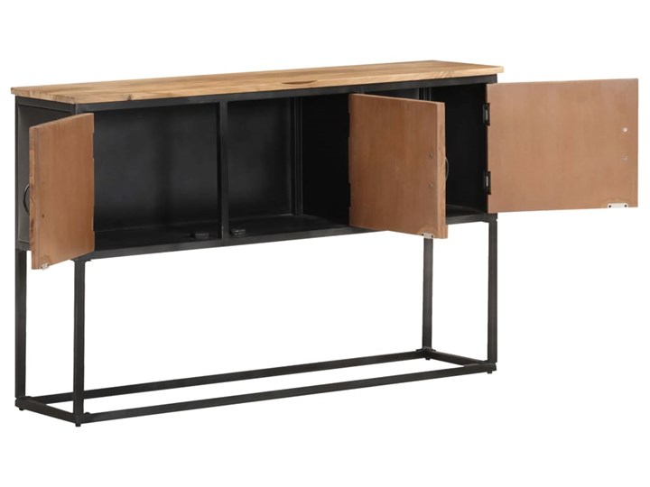 vidaXL Szafka, 120x30x75 cm, lite drewno akacjowe Stojące Metal Uniwersalne Szerokość 120 cm Głębokość 30 cm Styl Industrialny