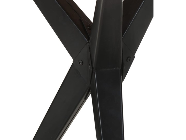 vidaXL Stół jadalniany, 120 x 60 x 76 cm, lite drewno z odzysku Styl Industrialny Stal Kształt blatu Prostokątny