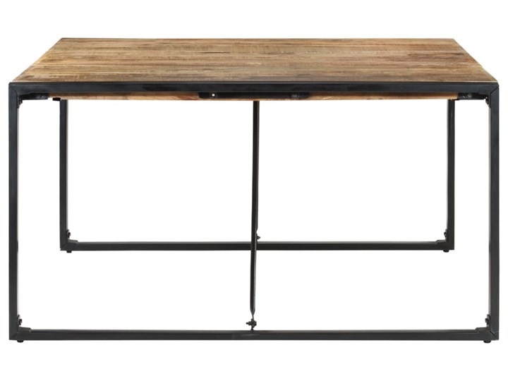 vidaXL Stół jadalniany, 140 x 140 x 75 cm, surowe drewno mango Stal Pomieszczenie Stoły do kuchni