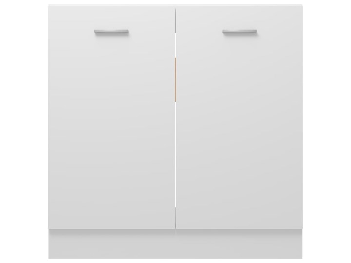 vidaXL Szafka pod zlew, biała, 80x46x81,5 cm, płyta wiórowa Pod zlewozmywak Płyta MDF Kolor Biały