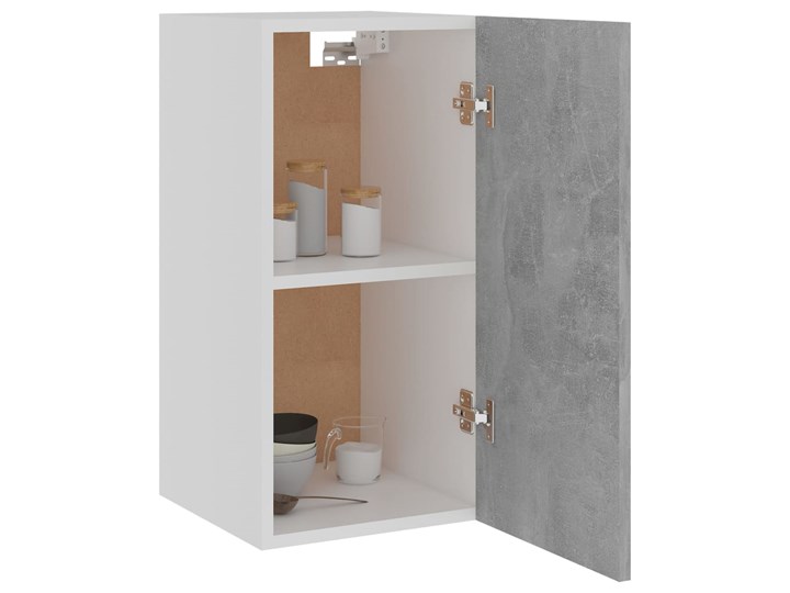 vidaXL Szafka wisząca, szarość betonu, 29,5x31x60 cm, płyta wiórowa Kategoria Szafki kuchenne Płyta MDF Kolor Szary