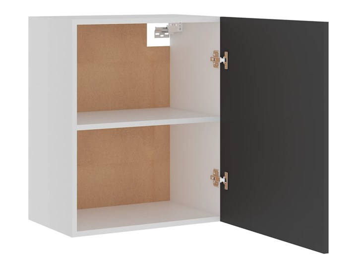 vidaXL Szafka wisząca, szara, 50x31x60 cm, płyta wiórowa Płyta MDF Kategoria Szafki kuchenne Kolor Szary