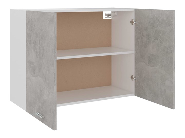 vidaXL Szafka wisząca, szarość betonu, 80x31x60 cm, płyta wiórowa Płyta MDF Kategoria Szafki kuchenne