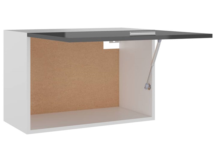 vidaXL Szafka wisząca, wysoki połysk, szara, 60x31x40 cm, płyta Płyta MDF Kategoria Szafki kuchenne